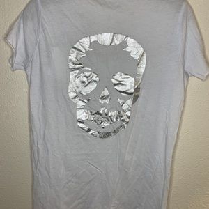 Designer T-Shirt with Skull Detail